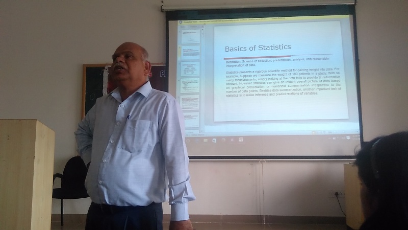 Talk on Statistics by Dr. Jagadeesha S N